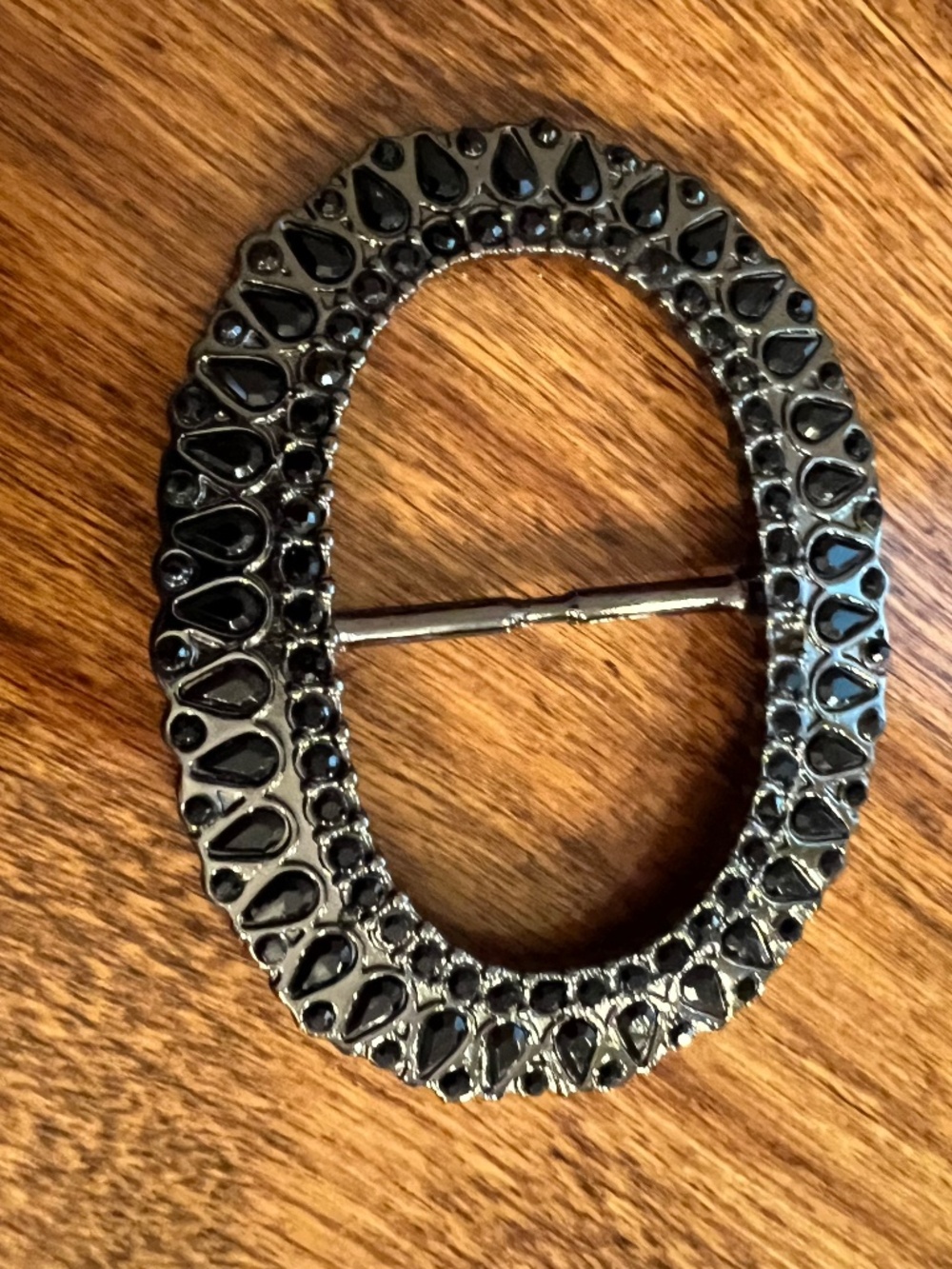 Vintage Rare Black Rhinestone Jessica Simpson Belt Buckle ONLY